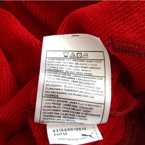 Puma Hoodie Sweatshirt Athleticwear Kids Fierce Red Heather - Picture 4 of 13